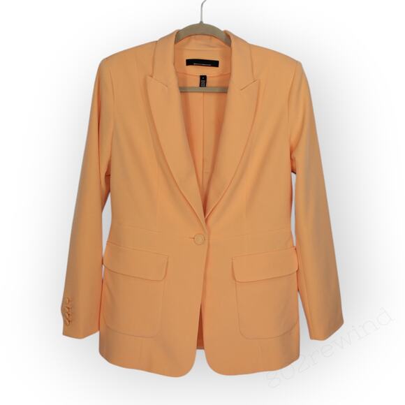 Sz 8 WHBM Fluid PantSuit Blazer + Belted Tapered Ankle Pant RayofLight - Picture 5 of 14